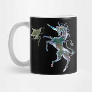 Wonderful unicorn with fairy Mug